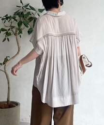 un dix cors | 【SNSで話題！】【待望の再入荷！】麻調シアーバックテープシャツ(シャツ/ブラウス)