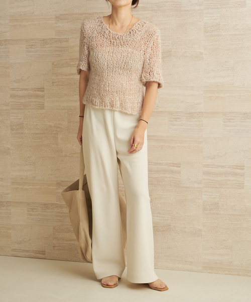 plage(プラージュ)の「ISOBEL CLEO / イザベルクリオ SILK THE CLASSIC TEE ニット(ニット/セーター・レディース・ネイビー・FREE)」の22枚目の写真
