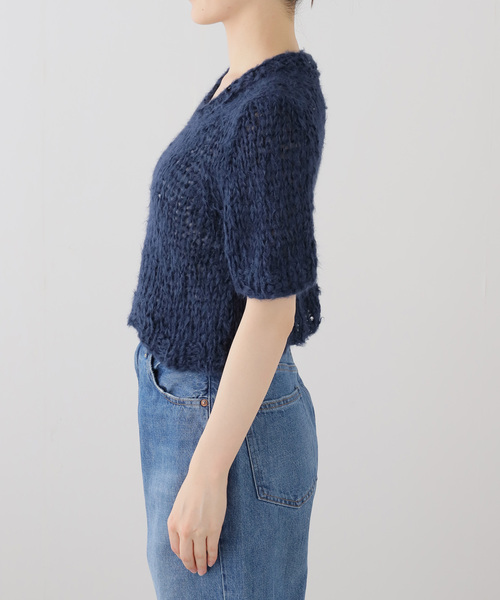plage(プラージュ)の「ISOBEL CLEO / イザベルクリオ SILK THE CLASSIC TEE ニット(ニット/セーター・レディース・ネイビー・FREE)」の18枚目の写真