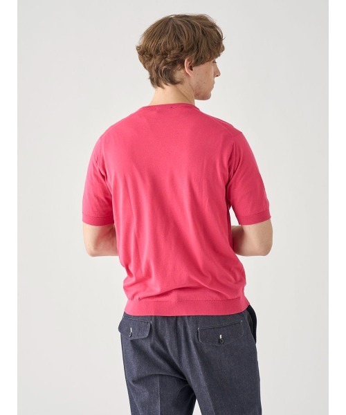 JOHN SMEDLEY(ジョンスメドレー)の「半袖コットンニットTシャツ(ニット/セーター・メンズ・ピンク系その他2・L/M)」の8枚目の写真