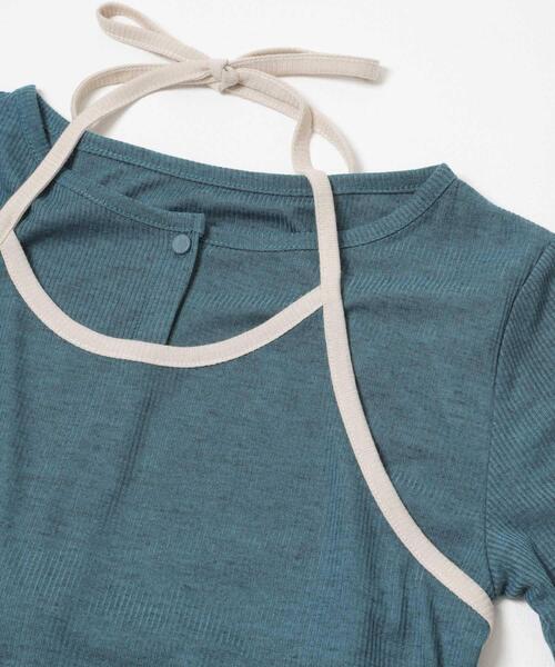 SENSE OF PLACE by URBAN RESEARCH(センスオブプレイスバイアーバンリサーチ)の「アンサンブルカットトップ(Tシャツ/カットソー・レディース・アイボリー/チャコールグレー/ブルー・ONE)」の9枚目の写真