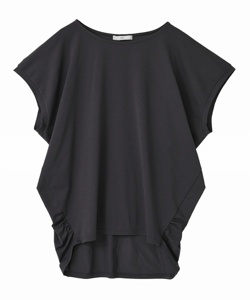 Julier Yoga and Relax(ジュリエヨガアンドリラックス)の「Julier (定番)ライトプライムドレープトップス(Tシャツ/カットソー・レディース・ネイビー/チャコール/ラベンダー/ホワイト・FREE)」の2枚目の写真