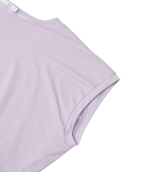 Julier Yoga and Relax(ジュリエヨガアンドリラックス)の「Julier (定番)ライトプライムドレープトップス(Tシャツ/カットソー・レディース・ネイビー/チャコール/ラベンダー/ホワイト・FREE)」の13枚目の写真