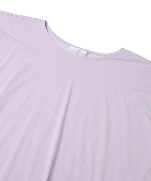 Julier Yoga and Relax(ジュリエヨガアンドリラックス)の「Julier (定番)ライトプライムドレープトップス(Tシャツ/カットソー・レディース・ネイビー/チャコール/ラベンダー/ホワイト・FREE)」の14枚目の写真