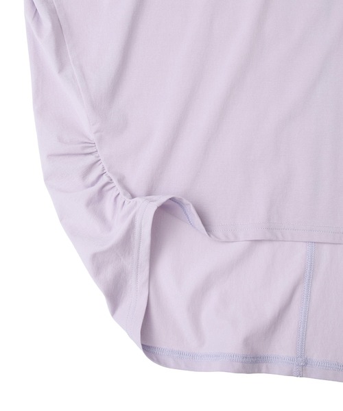 Julier Yoga and Relax(ジュリエヨガアンドリラックス)の「Julier (定番)ライトプライムドレープトップス(Tシャツ/カットソー・レディース・ネイビー/チャコール/ラベンダー/ホワイト・FREE)」の16枚目の写真