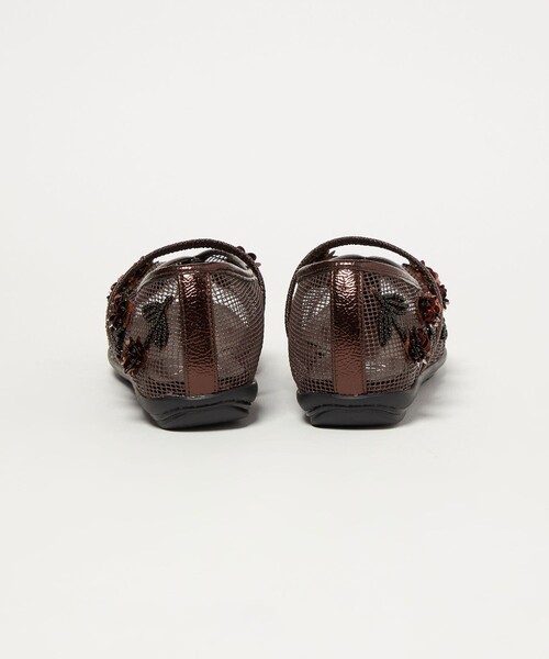SY UNITED ARROWS（シーユナイテッドアローズ）の「＜SY＞ フラワーメッシュチャイナ フラット20↑（バレエシューズ・レディース・ダークブラウン/ピンク/その他1/シルバー/ブラック・24cm/23.5cm/23cm/22.5cm/25cm/24.5cm）」の9枚目の写真