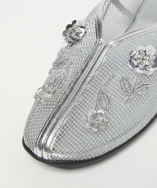 SY UNITED ARROWS（シーユナイテッドアローズ）の「＜SY＞ フラワーメッシュチャイナ フラット20↑（バレエシューズ・レディース・ダークブラウン/ピンク/その他1/シルバー/ブラック・24cm/23.5cm/23cm/22.5cm/25cm/24.5cm）」の16枚目の写真