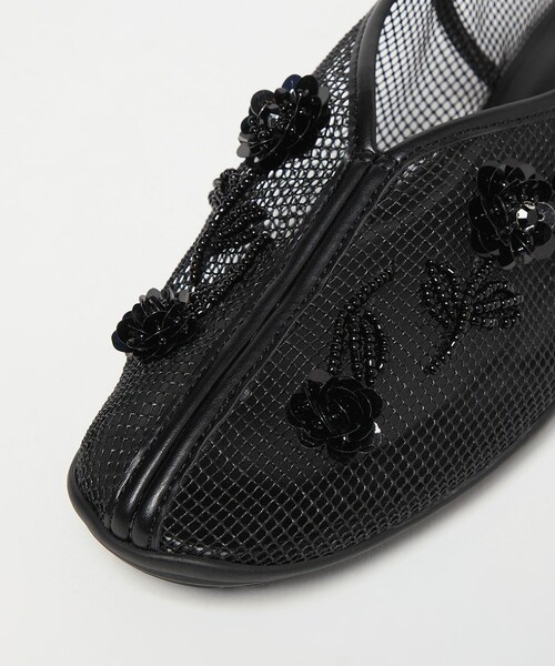 SY UNITED ARROWS（シーユナイテッドアローズ）の「＜SY＞ フラワーメッシュチャイナ フラット20↑（バレエシューズ・レディース・ダークブラウン/ピンク/その他1/シルバー/ブラック・24cm/23.5cm/23cm/22.5cm/25cm/24.5cm）」の19枚目の写真