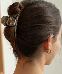 S'SECONDO（セコンド）の「ホライゾンヘアクリップ_Smoky brown（ヘアピン）」