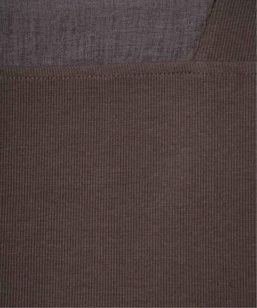 LBC（エルビーシー）の「スクエアネックシアーレイヤードタンクトップ（タンクトップ・レディース・ブラック/ホワイト/ブラウン/ブルー系その他・M/L）」の12枚目の写真