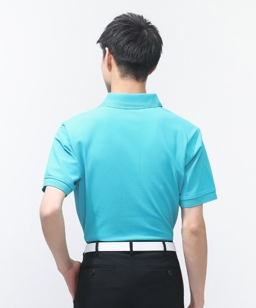PING(ピン)の「ピン レイブロック半袖ポロシャツ(Tシャツ/カットソー・メンズ・ブラック/ターコイズブルー・M/L/LL)」の4枚目の写真