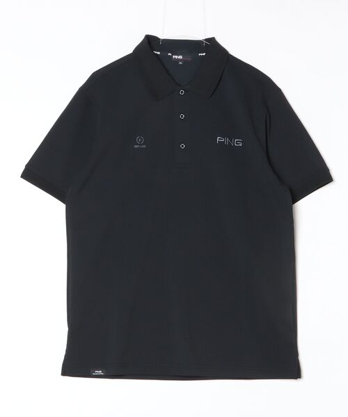 PING(ピン)の「ピン レイブロック半袖ポロシャツ(Tシャツ/カットソー・メンズ・ブラック/ターコイズブルー・M/L/LL)」の10枚目の写真