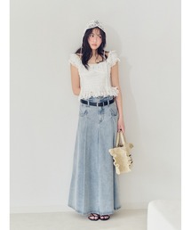 SNIDEL | ロングデニムスカート(スカート)