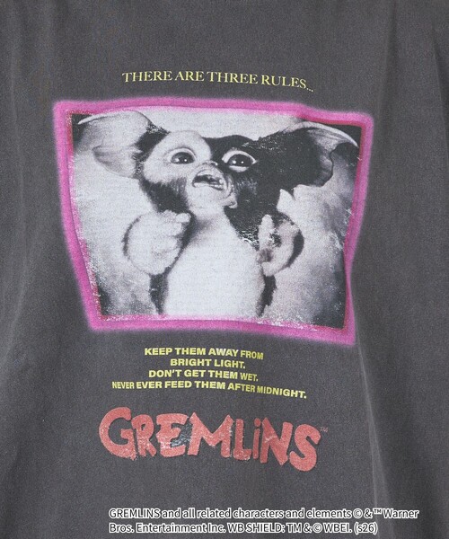 ABAHOUSE(アバハウス)の「【GREMLINS×SCREEN STARS / グレムリン×スクリーンスターズ】フェード Tシャツ(Tシャツ/カットソー・メンズ・ホワイト系その他/ブラック系その他・L/M)」の7枚目の写真