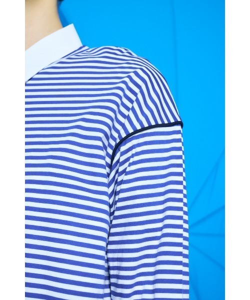 ENFOLD（エンフォルド）の「STRIPE DRESS（ワンピース・レディース・ホワイト/ブラック/ブルー・38/36）」の6枚目の写真