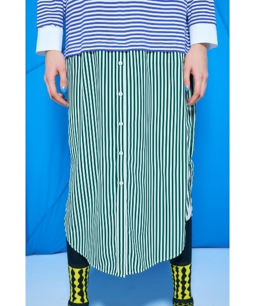 ENFOLD（エンフォルド）の「STRIPE DRESS（ワンピース・レディース・ホワイト/ブラック/ブルー・38/36）」の8枚目の写真