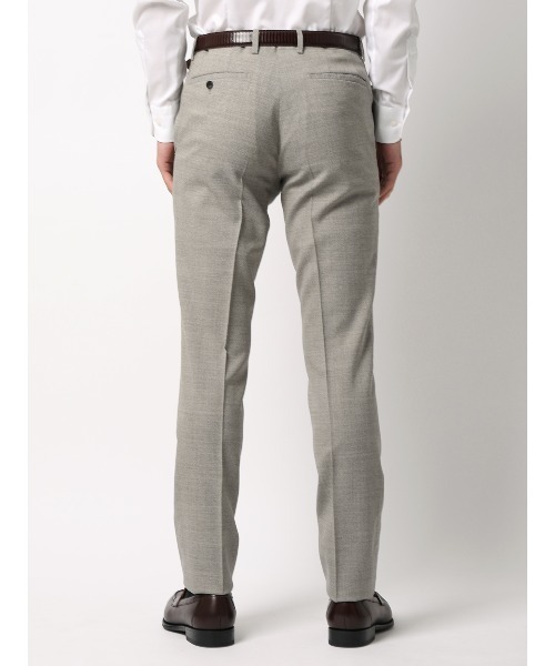 SUIT SQUARE(スーツスクエア)の「テーパードパンツ CANONICO SUPERSONIC トロピカルウール 無地(スラックス・メンズ・ブルー/ベージュ/ネイビー・3L/LL/L/M/S)」の4枚目の写真