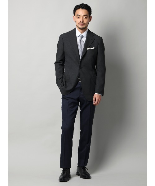 SUIT SQUARE(スーツスクエア)の「テーパードパンツ CANONICO SUPERSONIC トロピカルウール 無地(スラックス・メンズ・ブルー/ベージュ/ネイビー・3L/LL/L/M/S)」の19枚目の写真