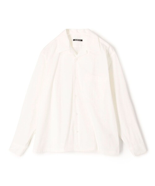 GALERIE VIE（ギャルリー ヴィー）の「ストレッチタイプライター オープンカラーシャツ（シャツ/ブラウス・メンズ・グレー/ホワイト/ブルー・FREE）」の2枚目の写真