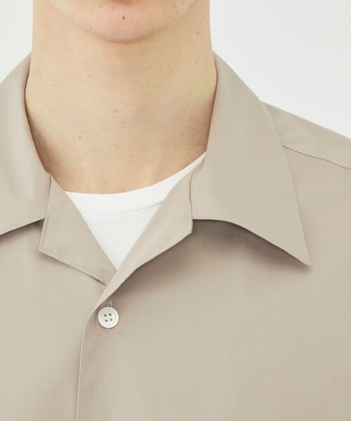 GALERIE VIE（ギャルリー ヴィー）の「ストレッチタイプライター オープンカラーシャツ（シャツ/ブラウス・メンズ・グレー/ホワイト/ブルー・FREE）」の8枚目の写真