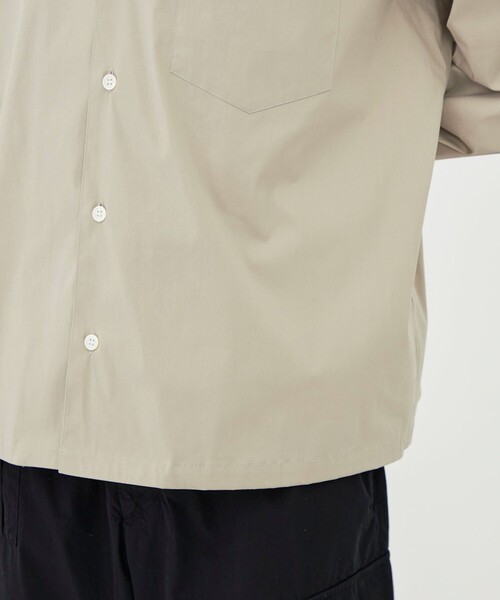 GALERIE VIE（ギャルリー ヴィー）の「ストレッチタイプライター オープンカラーシャツ（シャツ/ブラウス・メンズ・グレー/ホワイト/ブルー・FREE）」の10枚目の写真