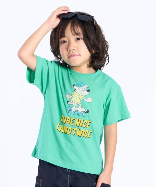 F.O.KIDS(エフオーキッズ)の「カラバリグラフィックTシャツ(Tシャツ/カットソー・キッズ・グレー/オフホワイト/その他12/ブラック/キナリ/ミント/ネイビー/その他11/ピンク/ライム・80/90/100/110/120/130/140/150/160)」の6枚目の写真