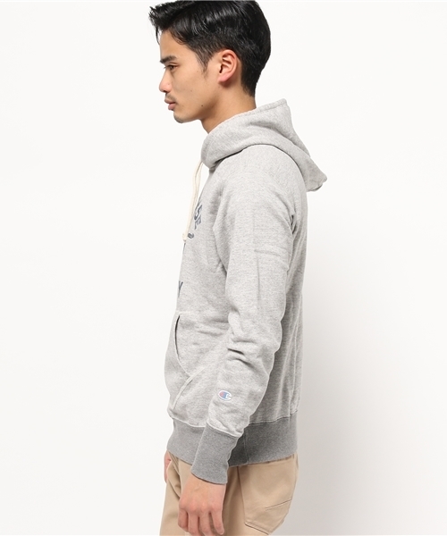 Champion(チャンピオン)の「【Champion/チャンピオン】メンズ ロチェスター プルオーバースウェットパーカー(パーカー・メンズ・グレー系その他/ネイビー/マルーン/イエロー系その他・LARGE/MEDIUM/X-LARGE)」の5枚目の写真