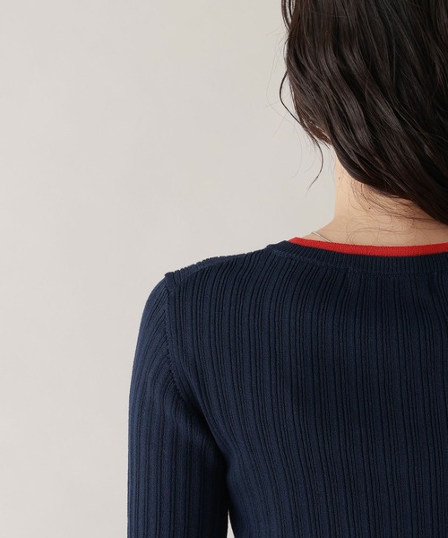 RAGEBLUE（レイジブルー）の「バイカラーヘンリーニット（ニット/セーター・レディース・アイボリー/グレー/ネイビー・FREE）」の9枚目の写真