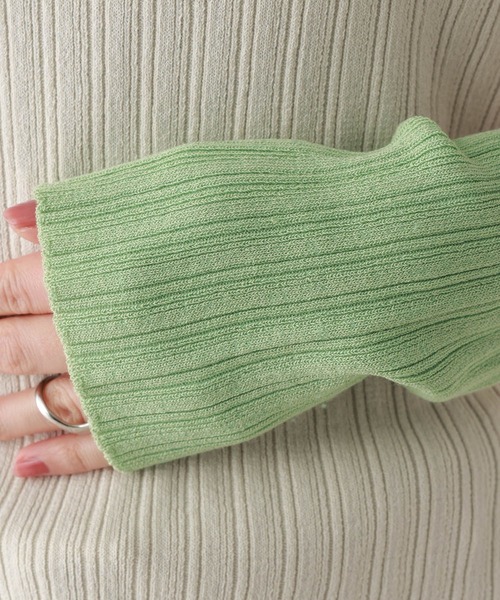 RAGEBLUE（レイジブルー）の「バイカラーヘンリーニット（ニット/セーター・レディース・アイボリー/グレー/ネイビー・FREE）」の14枚目の写真