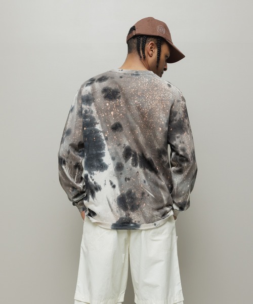 BAL（バル）の「LOGO TIE DYE LS TEE by YUKIDYE（Tシャツ/カットソー・メンズ・グレー・3/2/1）」の9枚目の写真