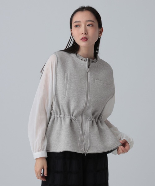 LEPSIM（レプシィム）の「パフエアドロストベスト　647556（ベスト・レディース・グレー/ブラック・FREE）」の2枚目の写真