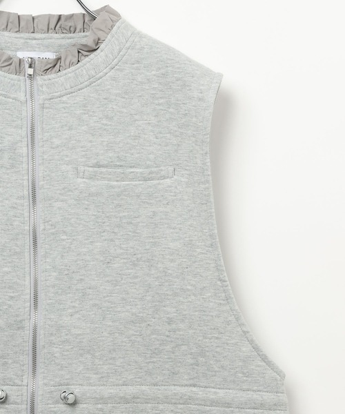 LEPSIM（レプシィム）の「パフエアドロストベスト　647556（ベスト・レディース・グレー/ブラック・FREE）」の6枚目の写真