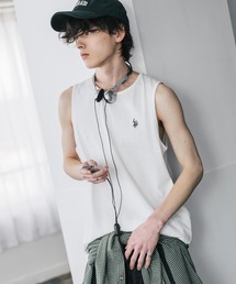 U.S. POLO ASSN. | U.S. POLO ASSN. ユーエスポロアッスン 別注コラボワンポイントロゴ刺繍天竺タンクトップ/ノースリーブTee(タンクトップ)