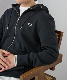 【FRED PERRY】HOODED ZIP THROUGH SWEATSHIRT J7536