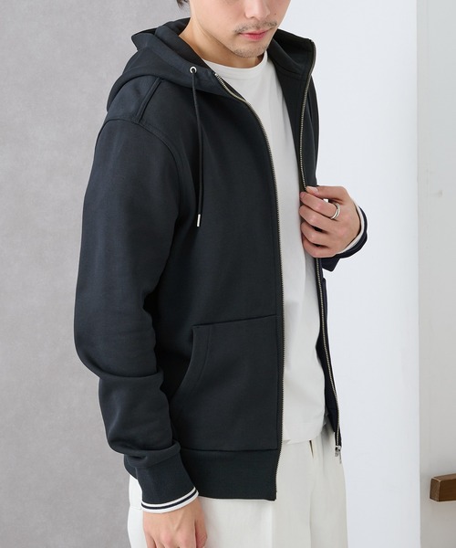 FRED PERRY(フレッドペリー)の「【FRED PERRY】HOODED ZIP THROUGH SWEATSHIRT J7536(パーカー・メンズ・ネイビー/カーキ/ブラック・S/XL/L/M)」の8枚目の写真