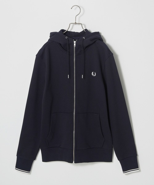 FRED PERRY(フレッドペリー)の「【FRED PERRY】HOODED ZIP THROUGH SWEATSHIRT J7536(パーカー・メンズ・ネイビー/カーキ/ブラック・S/XL/L/M)」の20枚目の写真