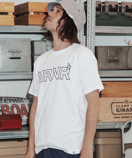 No Rain No Rainbow(ノーレインノーレインボー)の「mt10388-NRNR printed T-shirt Tシャツ(NR26S-27)(Tシャツ/カットソー・メンズ・ネイビー/ホワイト/ブラック・XL/L/M/S)」の4枚目の写真
