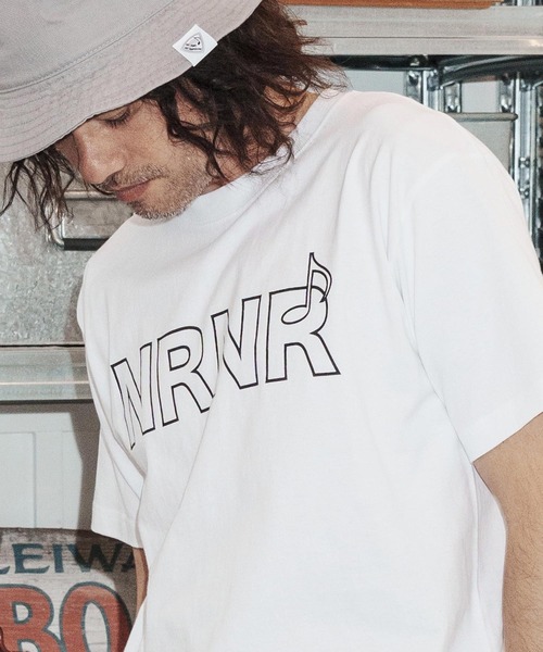 No Rain No Rainbow(ノーレインノーレインボー)の「mt10388-NRNR printed T-shirt Tシャツ(NR26S-27)(Tシャツ/カットソー・メンズ・ネイビー/ホワイト/ブラック・XL/L/M/S)」の5枚目の写真