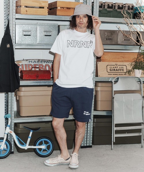 No Rain No Rainbow(ノーレインノーレインボー)の「mt10388-NRNR printed T-shirt Tシャツ(NR26S-27)(Tシャツ/カットソー・メンズ・ネイビー/ホワイト/ブラック・XL/L/M/S)」の9枚目の写真