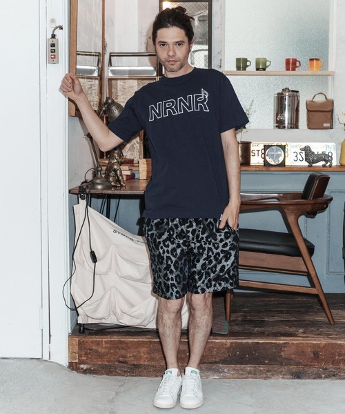 No Rain No Rainbow(ノーレインノーレインボー)の「mt10388-NRNR printed T-shirt Tシャツ(NR26S-27)(Tシャツ/カットソー・メンズ・ネイビー/ホワイト/ブラック・XL/L/M/S)」の13枚目の写真