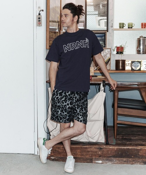 No Rain No Rainbow(ノーレインノーレインボー)の「mt10388-NRNR printed T-shirt Tシャツ(NR26S-27)(Tシャツ/カットソー・メンズ・ネイビー/ホワイト/ブラック・XL/L/M/S)」の14枚目の写真