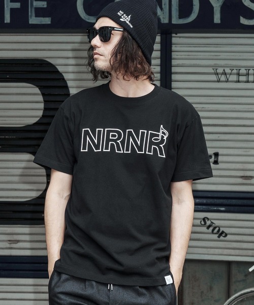 No Rain No Rainbow(ノーレインノーレインボー)の「mt10388-NRNR printed T-shirt Tシャツ(NR26S-27)(Tシャツ/カットソー・メンズ・ネイビー/ホワイト/ブラック・XL/L/M/S)」の16枚目の写真