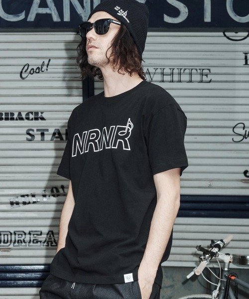 No Rain No Rainbow(ノーレインノーレインボー)の「mt10388-NRNR printed T-shirt Tシャツ(NR26S-27)(Tシャツ/カットソー・メンズ・ネイビー/ホワイト/ブラック・XL/L/M/S)」の17枚目の写真