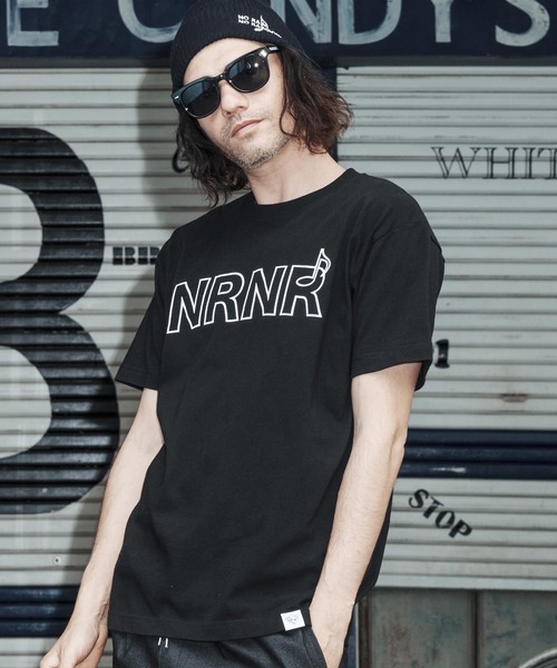No Rain No Rainbow(ノーレインノーレインボー)の「mt10388-NRNR printed T-shirt Tシャツ(NR26S-27)(Tシャツ/カットソー・メンズ・ネイビー/ホワイト/ブラック・XL/L/M/S)」の18枚目の写真