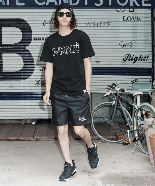 No Rain No Rainbow(ノーレインノーレインボー)の「mt10388-NRNR printed T-shirt Tシャツ(NR26S-27)(Tシャツ/カットソー・メンズ・ネイビー/ホワイト/ブラック・XL/L/M/S)」の19枚目の写真
