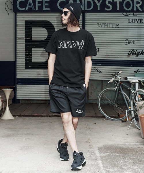 No Rain No Rainbow(ノーレインノーレインボー)の「mt10388-NRNR printed T-shirt Tシャツ(NR26S-27)(Tシャツ/カットソー・メンズ・ネイビー/ホワイト/ブラック・XL/L/M/S)」の20枚目の写真