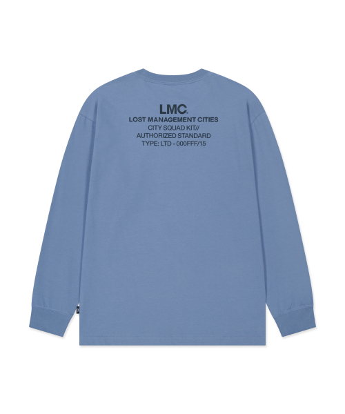 LMCの「AUTHORIZED STANDARD LONG SLV TEE gray blue(Tシャツ/カットソー・レディース・その他・LARGE/SMALL/X-LARGE/MEDIUM)」の1枚目の写真