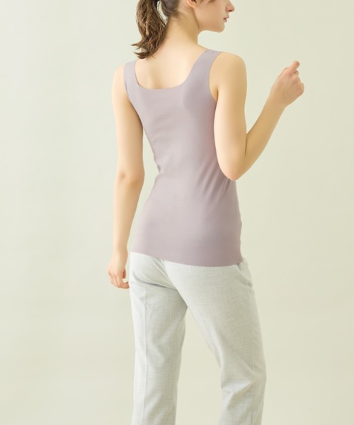 GUNZE（グンゼ）の「KIREILABO/キレイラボ パッド付きタンクトップ 完全無縫製×肌側オーガニックコットン100%（インナーウェア/肌着・レディース・ベージュ系その他/ブルー系その他/ブラック・MEDIUM/LARGE/X-LARGE）」の6枚目の写真
