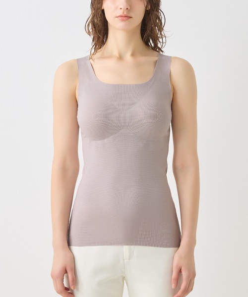 GUNZE（グンゼ）の「KIREILABO/キレイラボ パッド付きタンクトップ 完全無縫製×肌側オーガニックコットン100%（インナーウェア/肌着・レディース・ベージュ系その他/ブルー系その他/ブラック・MEDIUM/LARGE/X-LARGE）」の7枚目の写真