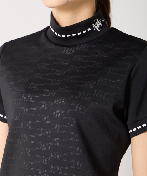 marie claire（マリ・クレール）の「【marie claire:マリ.クレール】レディースストレッチ半袖モックネックシャツ　ゴルフ（シャツ/ブラウス・レディース・ホワイト/ブルー/ブラック・MEDIUM/XX-LARGE/X-LARGE/LARGE）」の16枚目の写真